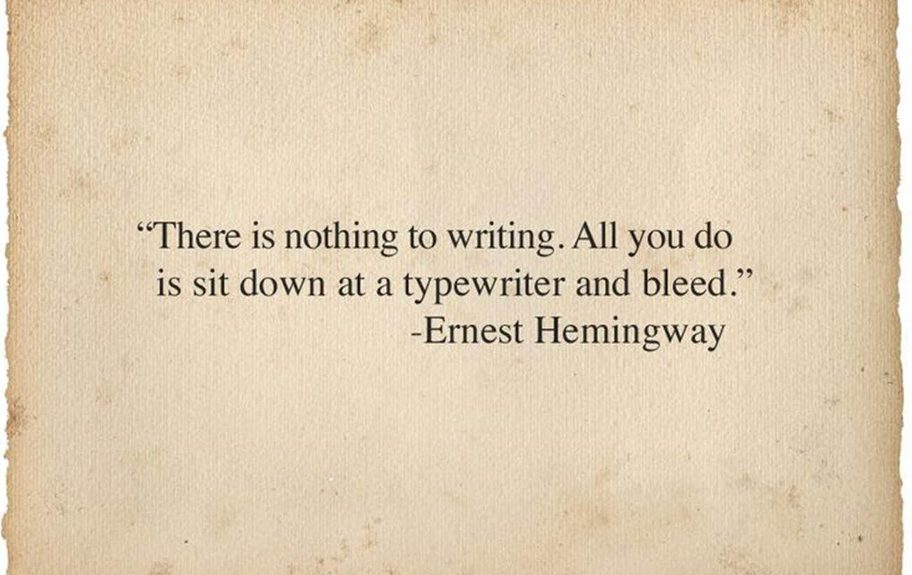 Just write.